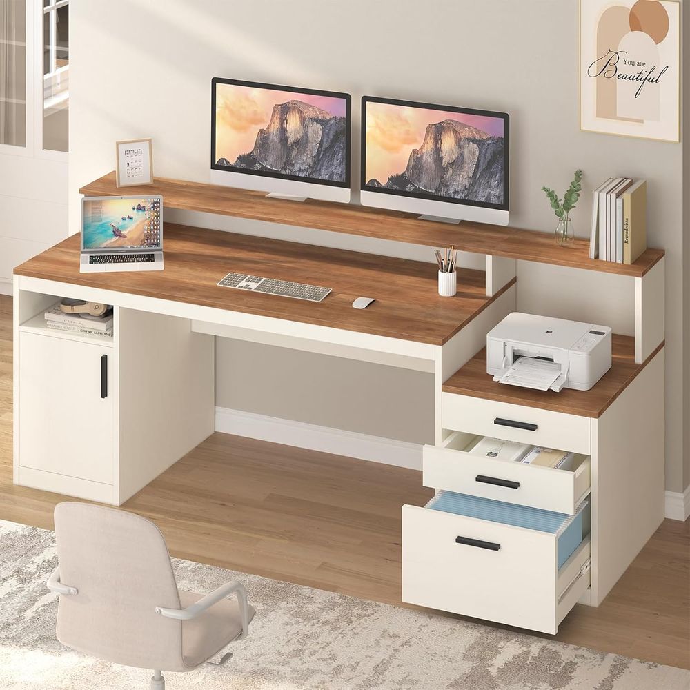 Home Office 365 - 65 3-Drawer Executive Home Office Desk