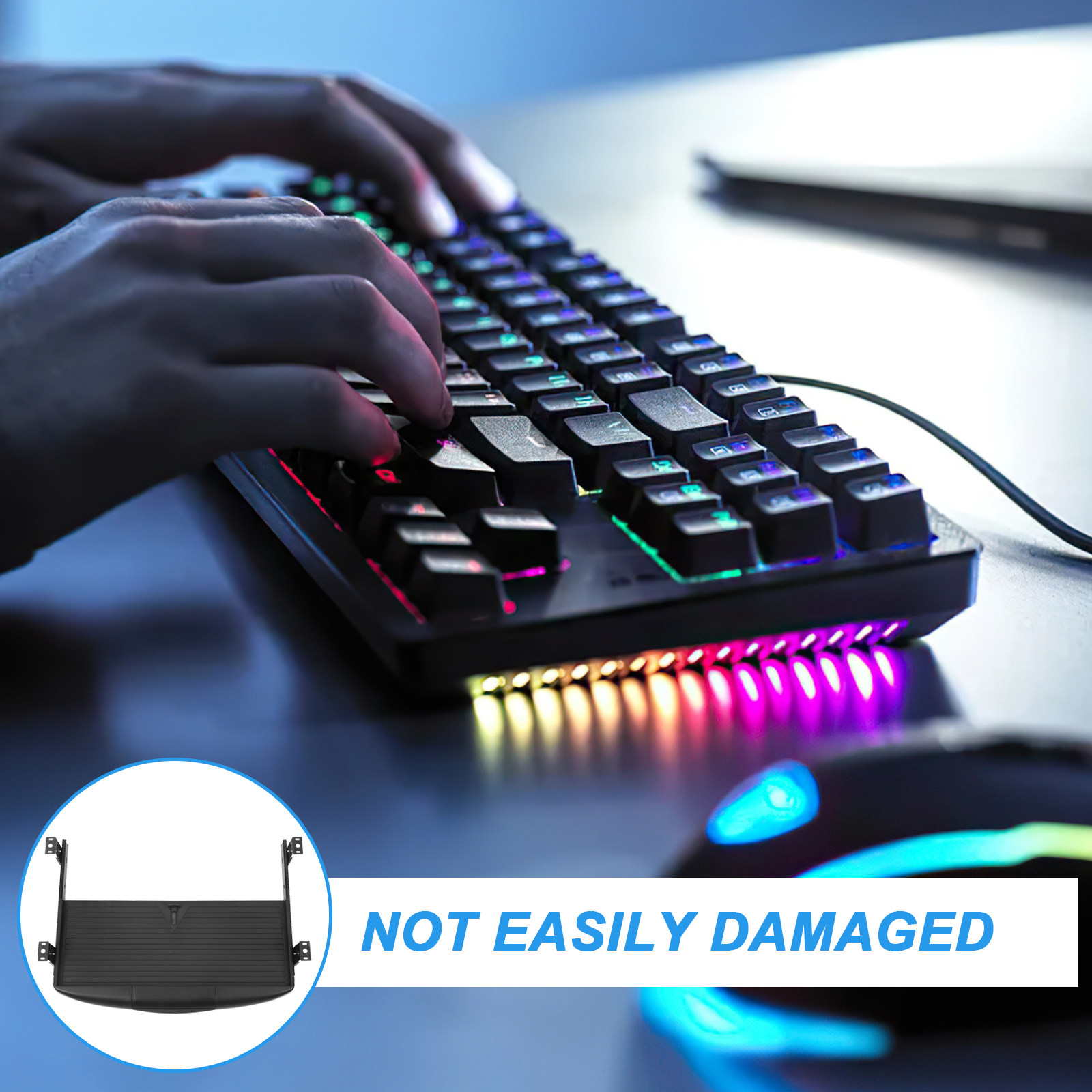 Keyboard Tray Under Desk - Double Layer Keyboard Tray Under Desk