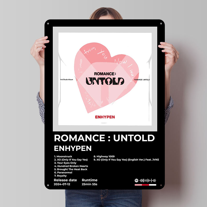 Home Office Romance - ENHYPEN ROMANCE UNTOLD Album Cover Metal