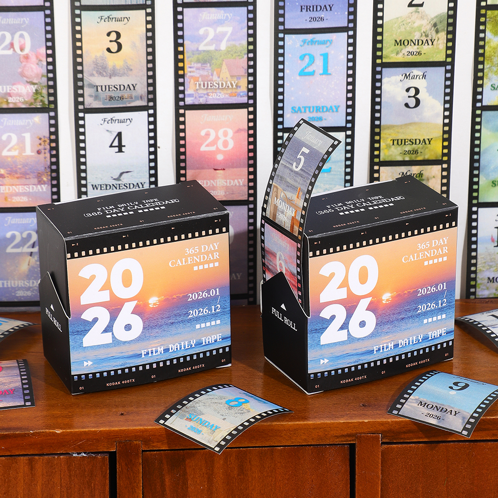 Home Office 365 - 1 Roll 2026 Washi Tape Calendar