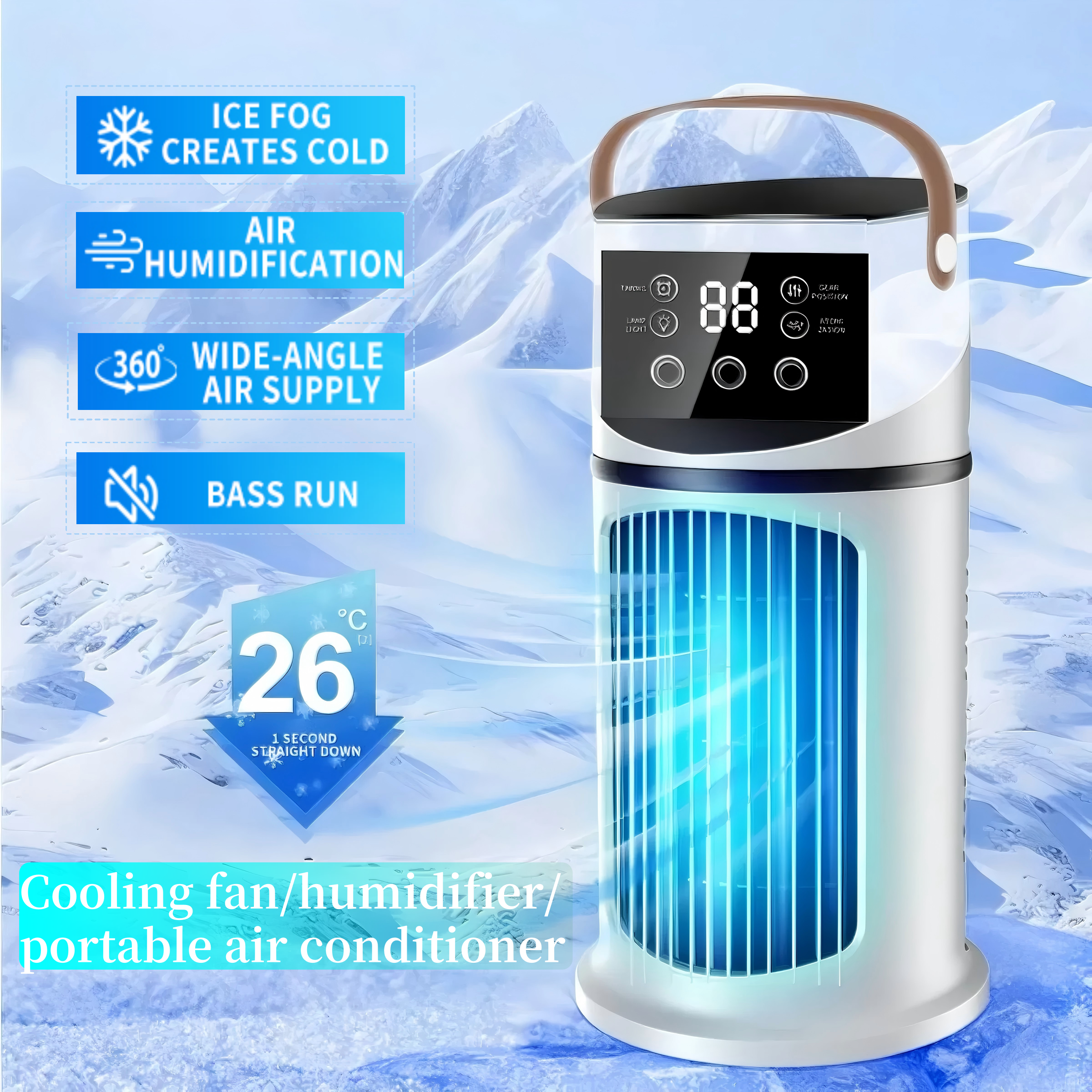 Home Office Hours - Portable Air Cooler Fan Humidifier with