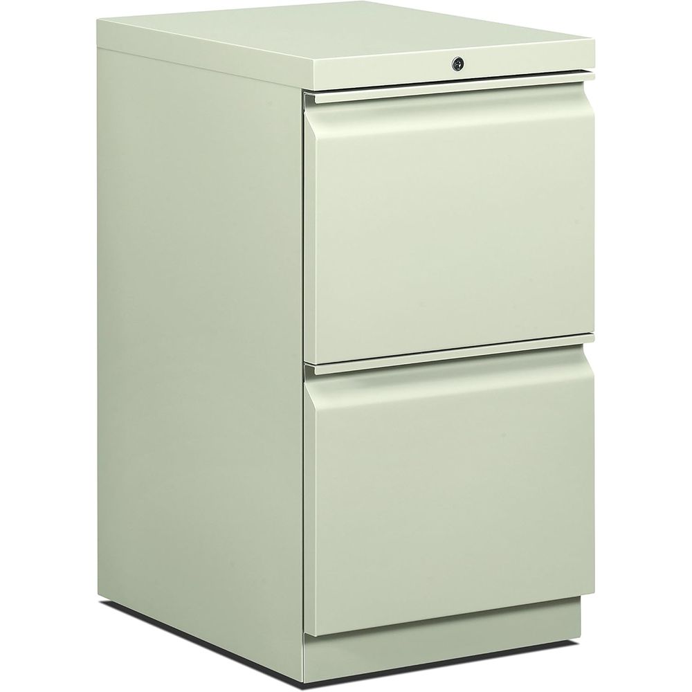 Drawer Pedestal Cabinet - 22.875-Inch Dual Drawer Mobile Pedestal with