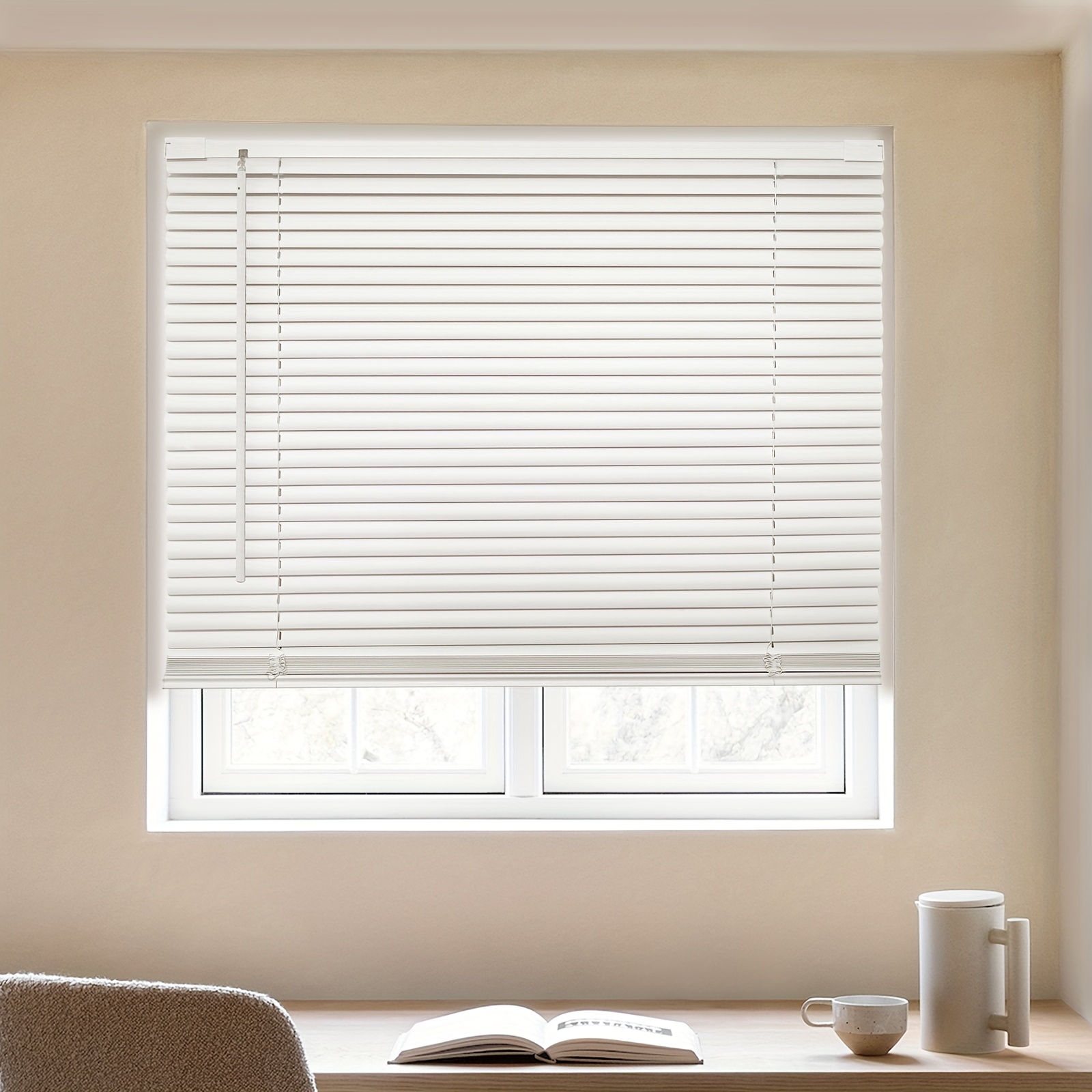 Home Office Kitchen - No-Drill Blackout Roller Blinds - PVC