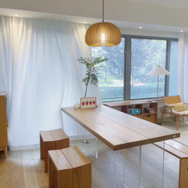 Nordic Solid Wood Acrylic Floa - Home Office Furniture 리뷰 및 가격