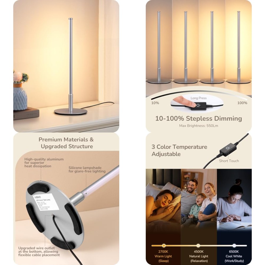 Upgraded LED Table Lamp, Stepl - Desk Lamp Led 리뷰 및 가격