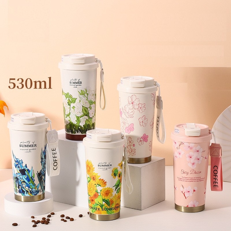 Steel Vacuum Straw Coffee Cup  - Home Office Hours 리뷰 및 가격