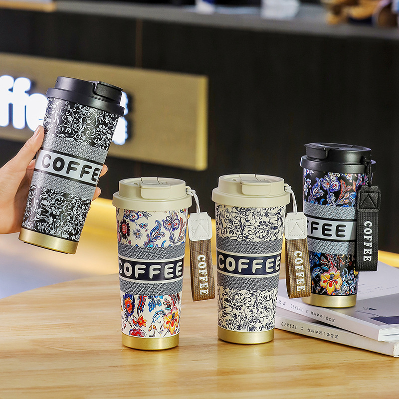 Steel Vacuum Straw Coffee Cup  - Home Office Hours 리뷰 및 가격