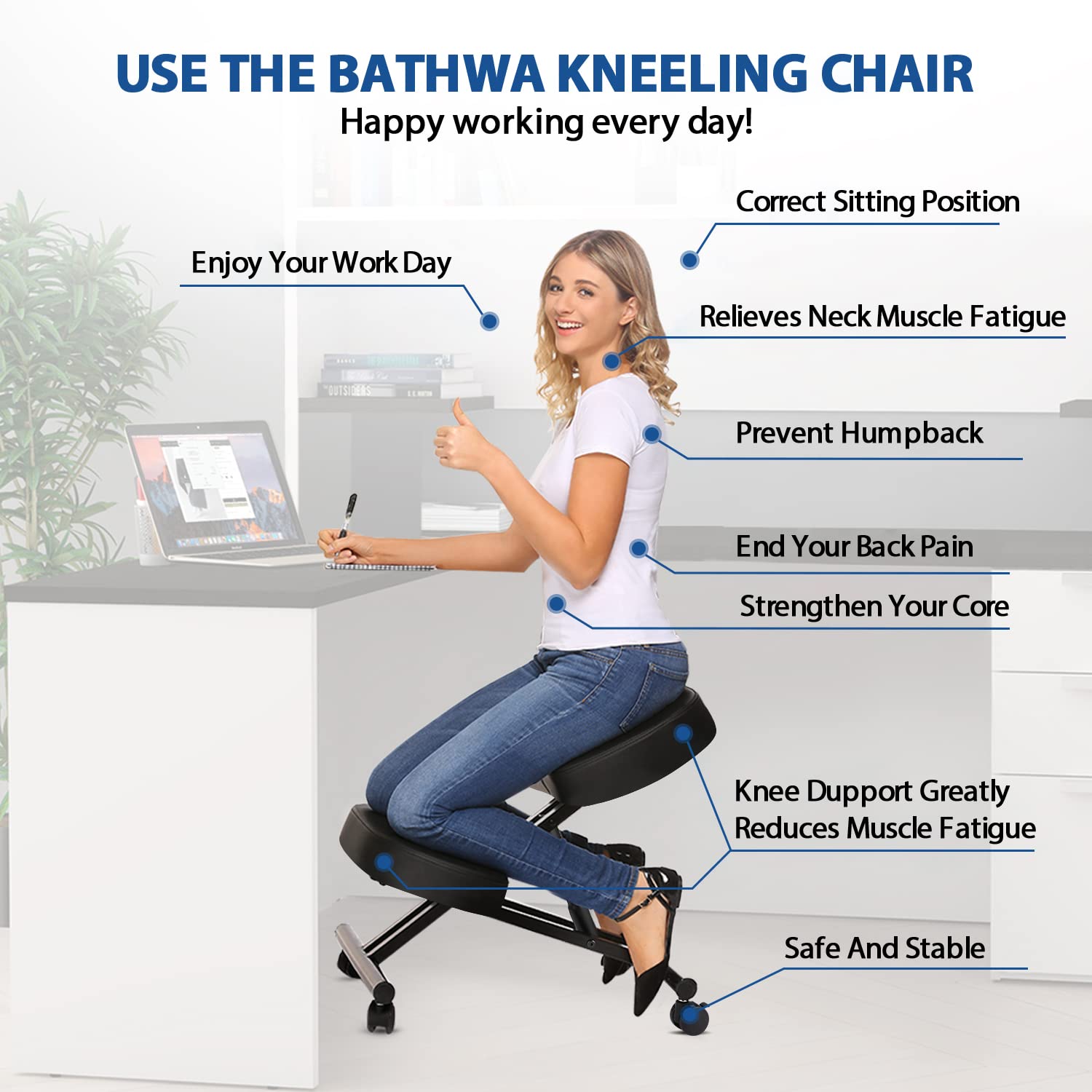Kneeling Chair Ergonomic for O - Home Office Furniture 리뷰 및 가격