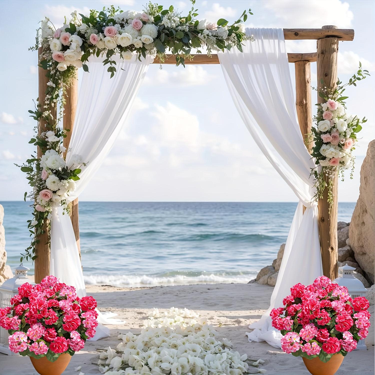 4 Bunches of Artificial Gerani - Home Office Romance 리뷰 및 가격