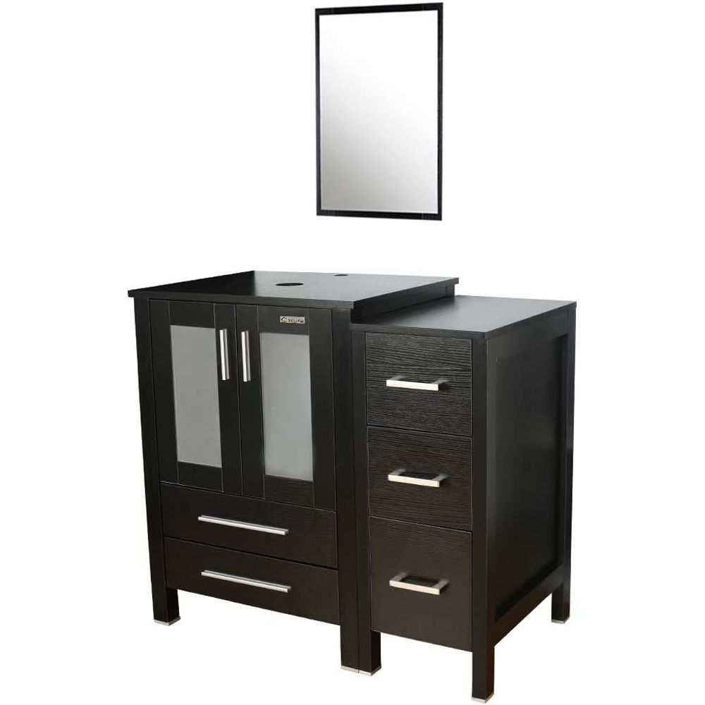 36 Deep Pedestal Bathroom Vani - Drawer Pedestal Cabinet 리뷰 및 가격