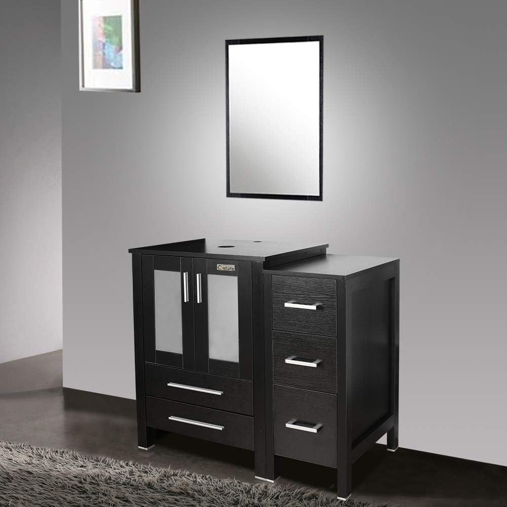 36 Deep Pedestal Bathroom Vani - Drawer Pedestal Cabinet 리뷰 및 가격