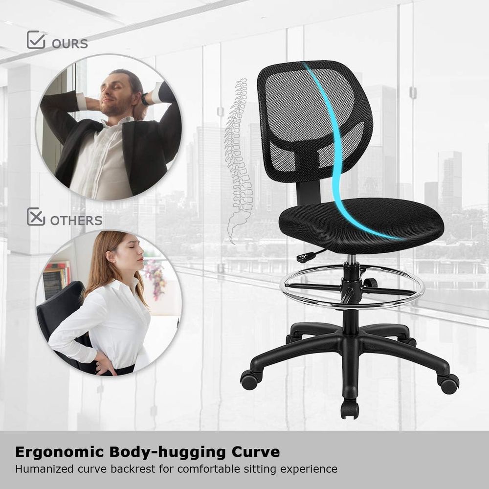 Ergonomic Black Mesh Swivel Of - Home Office Kitchen 리뷰 및 가격