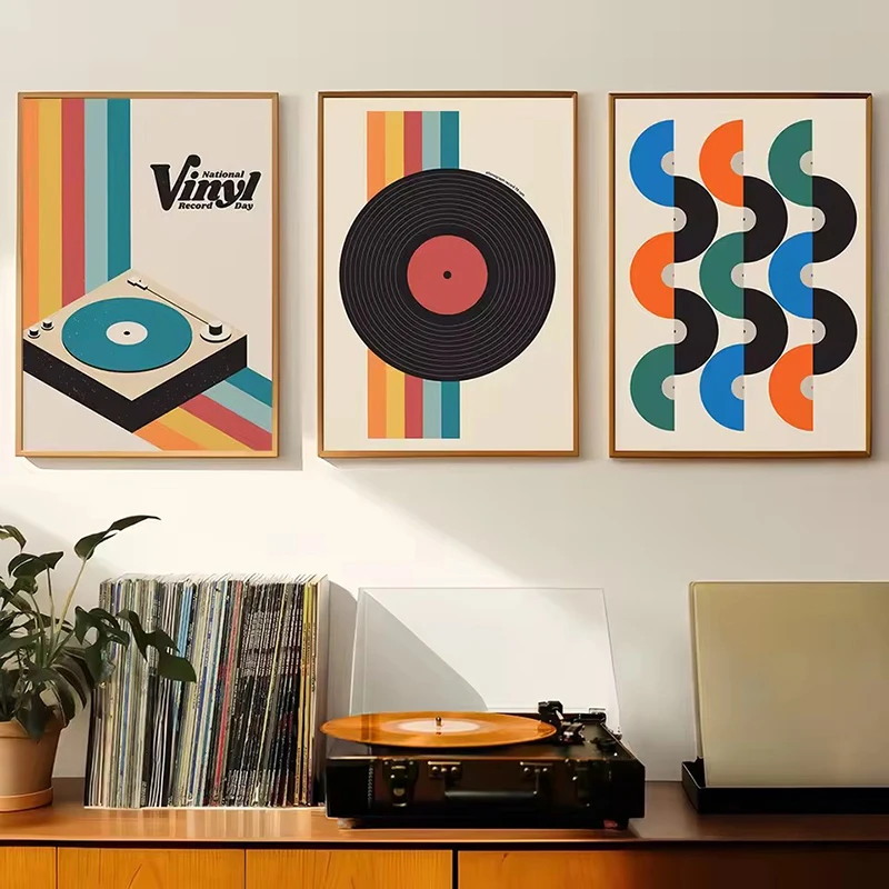 Mid Century Vinyl Record Canva - Home Office Furniture 리뷰 및 가격