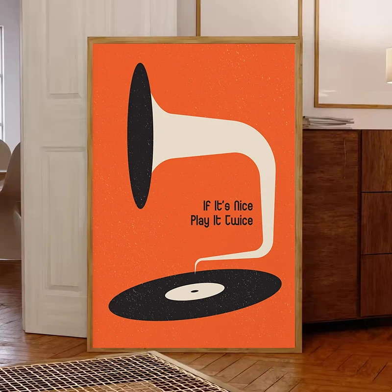 Mid Century Vinyl Record Canva - Home Office Furniture 리뷰 및 가격