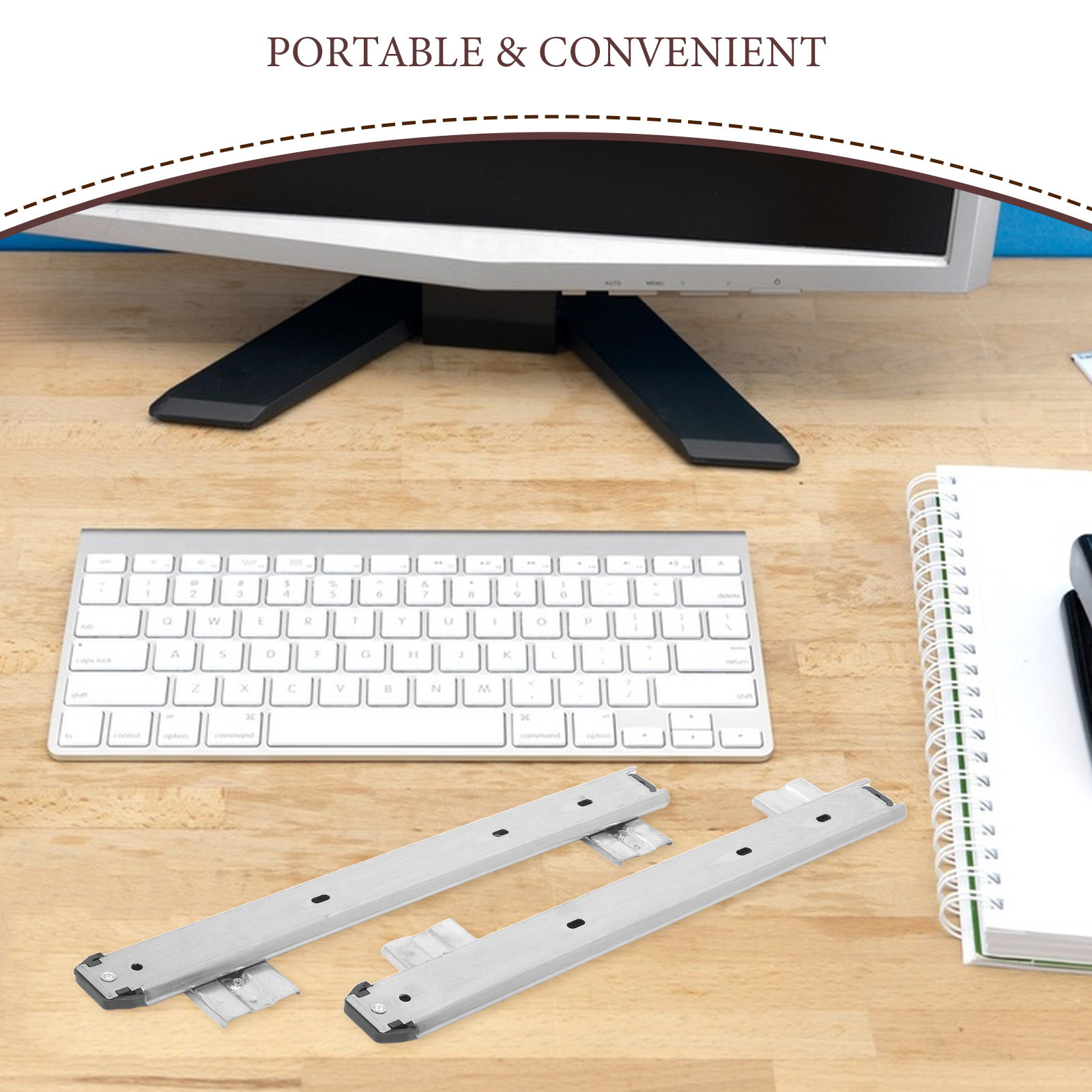 2Pcs Ball Bearing Drawer Slide - Keyboard Tray Under Desk 리뷰 및 가격