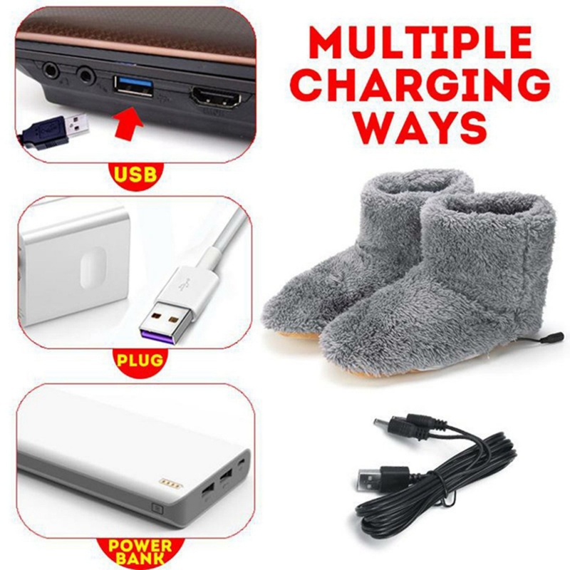 Useful Plush USB Heated Shoes  - Home Office Hours 리뷰 및 가격
