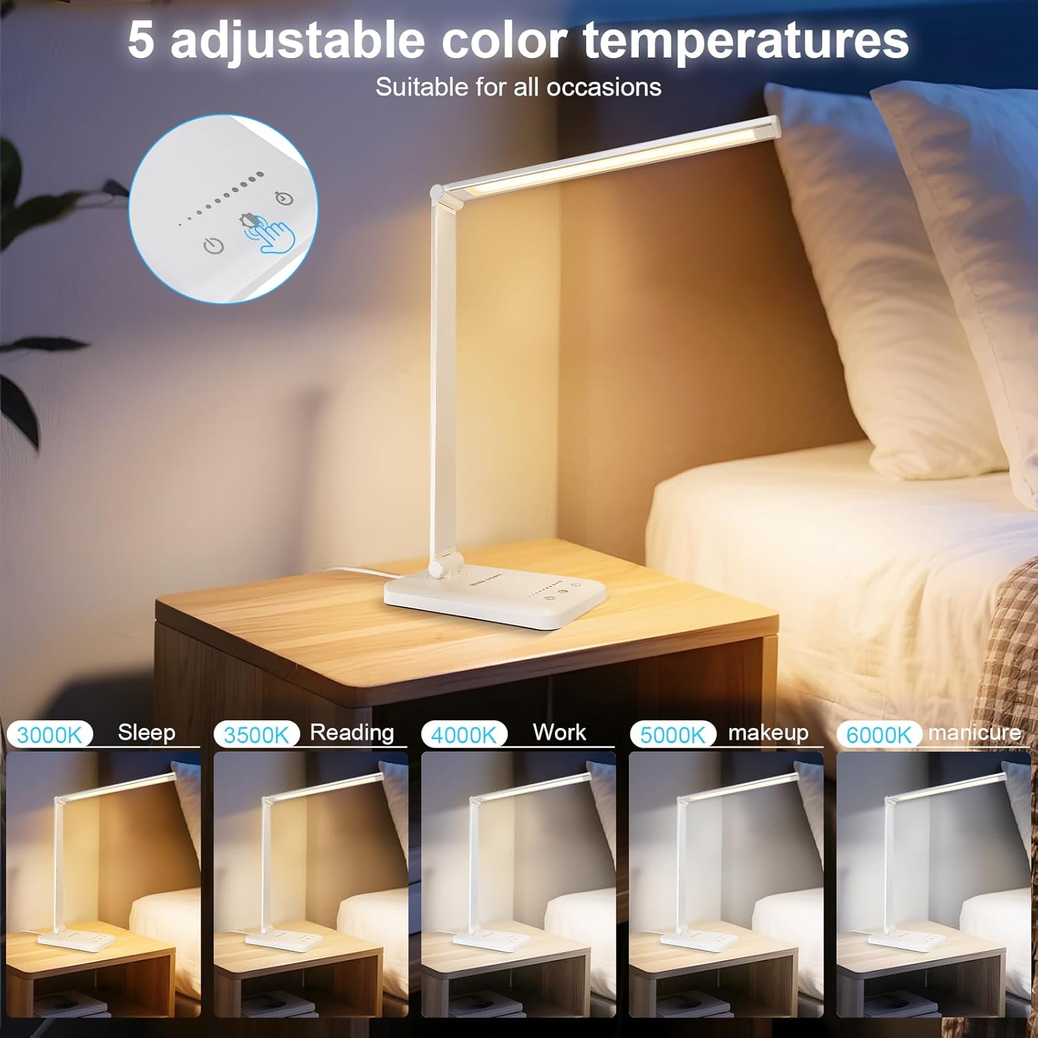 LED Desk Lamp Dimmable Touch C - Desk Lamp Led 리뷰 및 가격