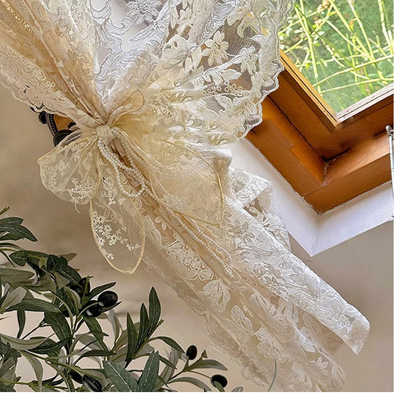 3D Flower Lace Curtains for Be - Home Office Romance 리뷰 및 가격