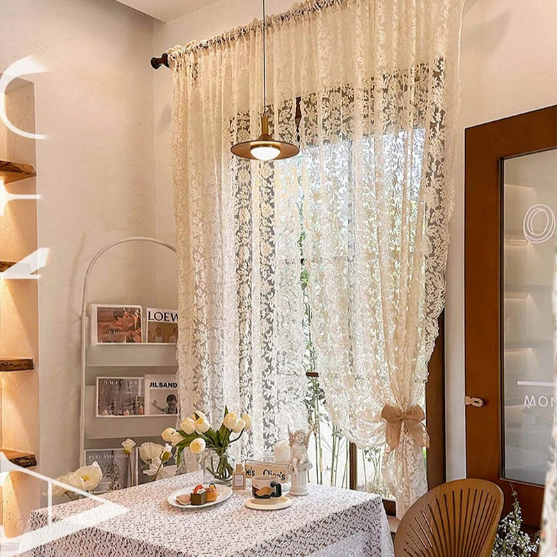 3D Flower Lace Curtains for Be - Home Office Romance 리뷰 및 가격