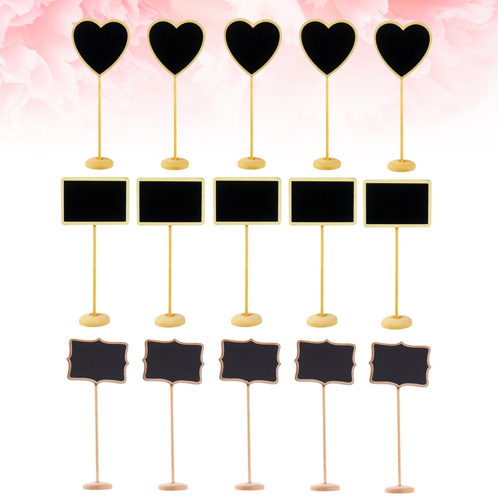 15Pcs Wooden Mini Blackboard M - Home Office Mood Board 리뷰 및 가격