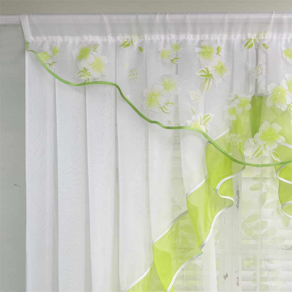 Blossom Print Sheer Curtains S - Home Office Romance 리뷰 및 가격