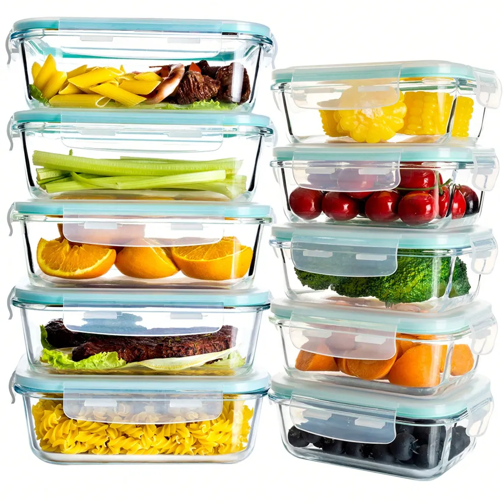 Pieces Glass Meal Prep Contain - Home Office Kitchen 리뷰 및 가격