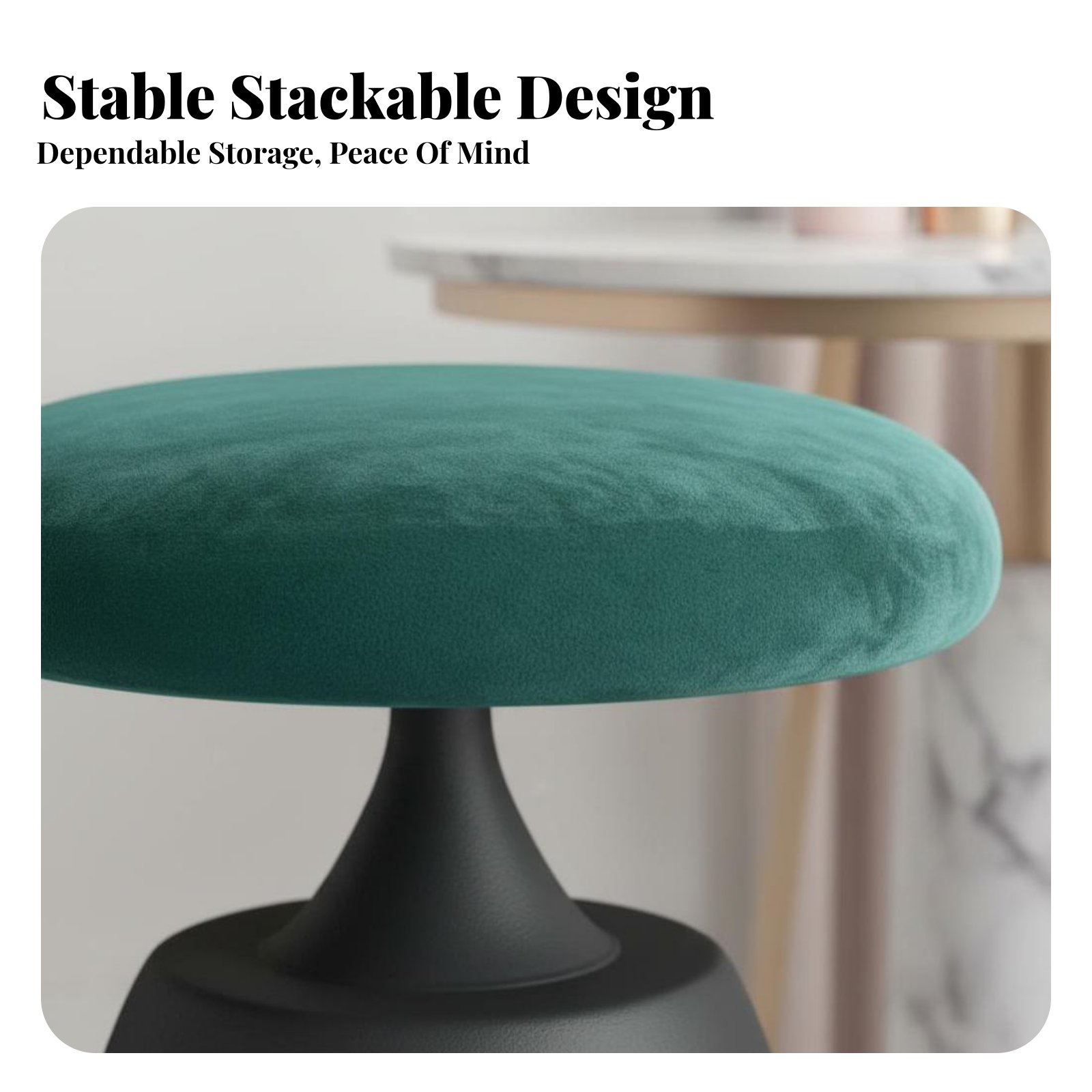Round Upholstered Pouf Light L - Home Office Furniture 리뷰 및 가격