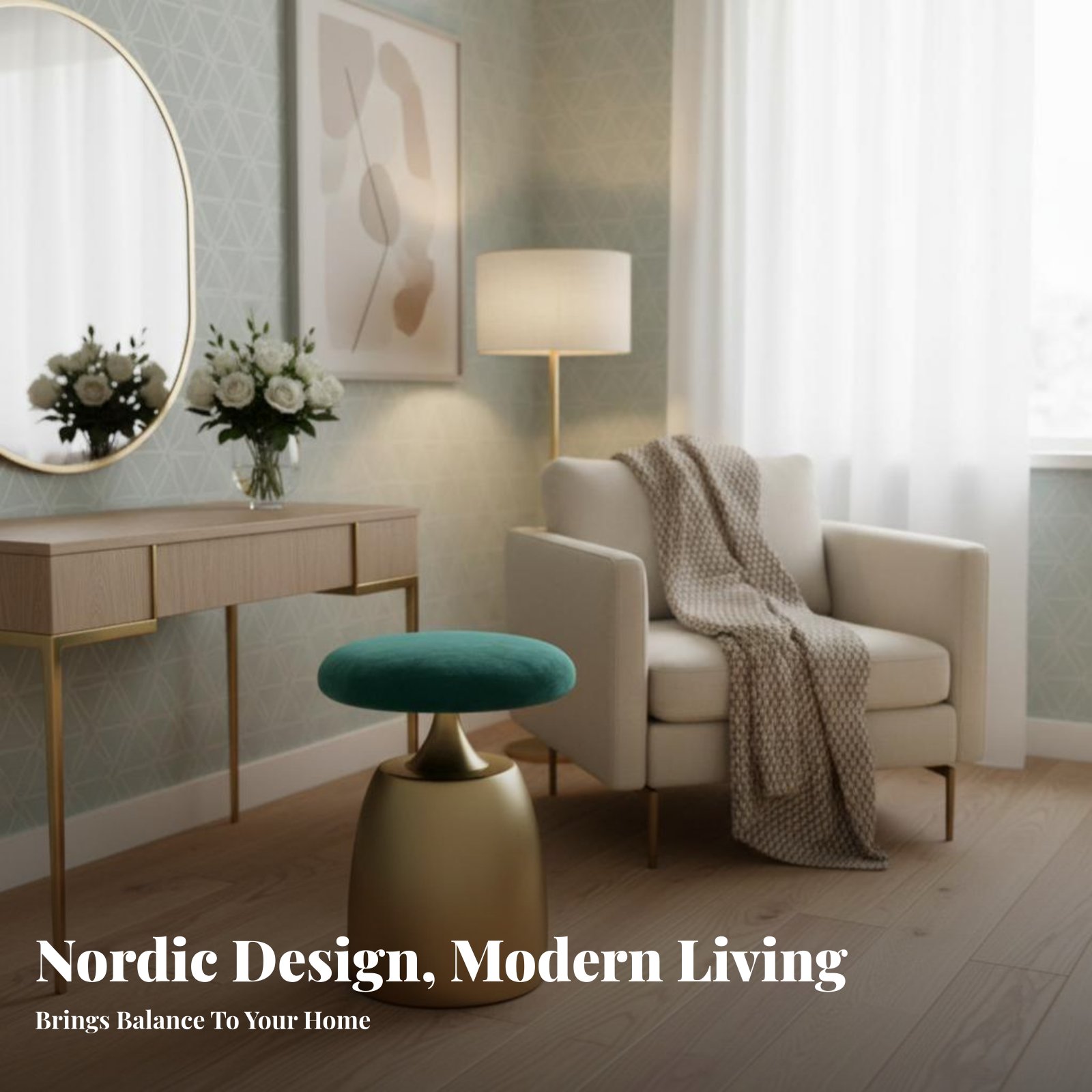 Round Upholstered Pouf Light L - Home Office Furniture 리뷰 및 가격