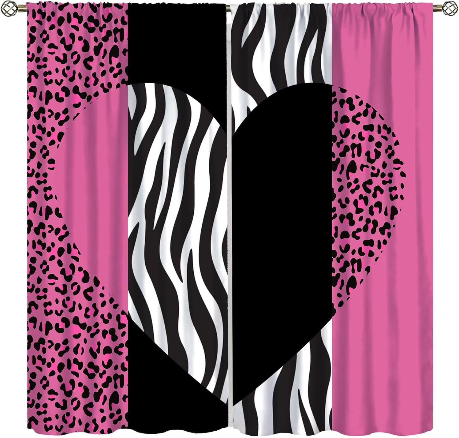 Art Wild Animal Skin Curtain，V - Home Office Romance 리뷰 및 가격