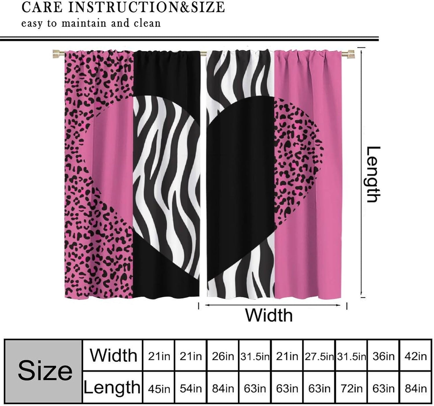 Art Wild Animal Skin Curtain，V - Home Office Romance 리뷰 및 가격