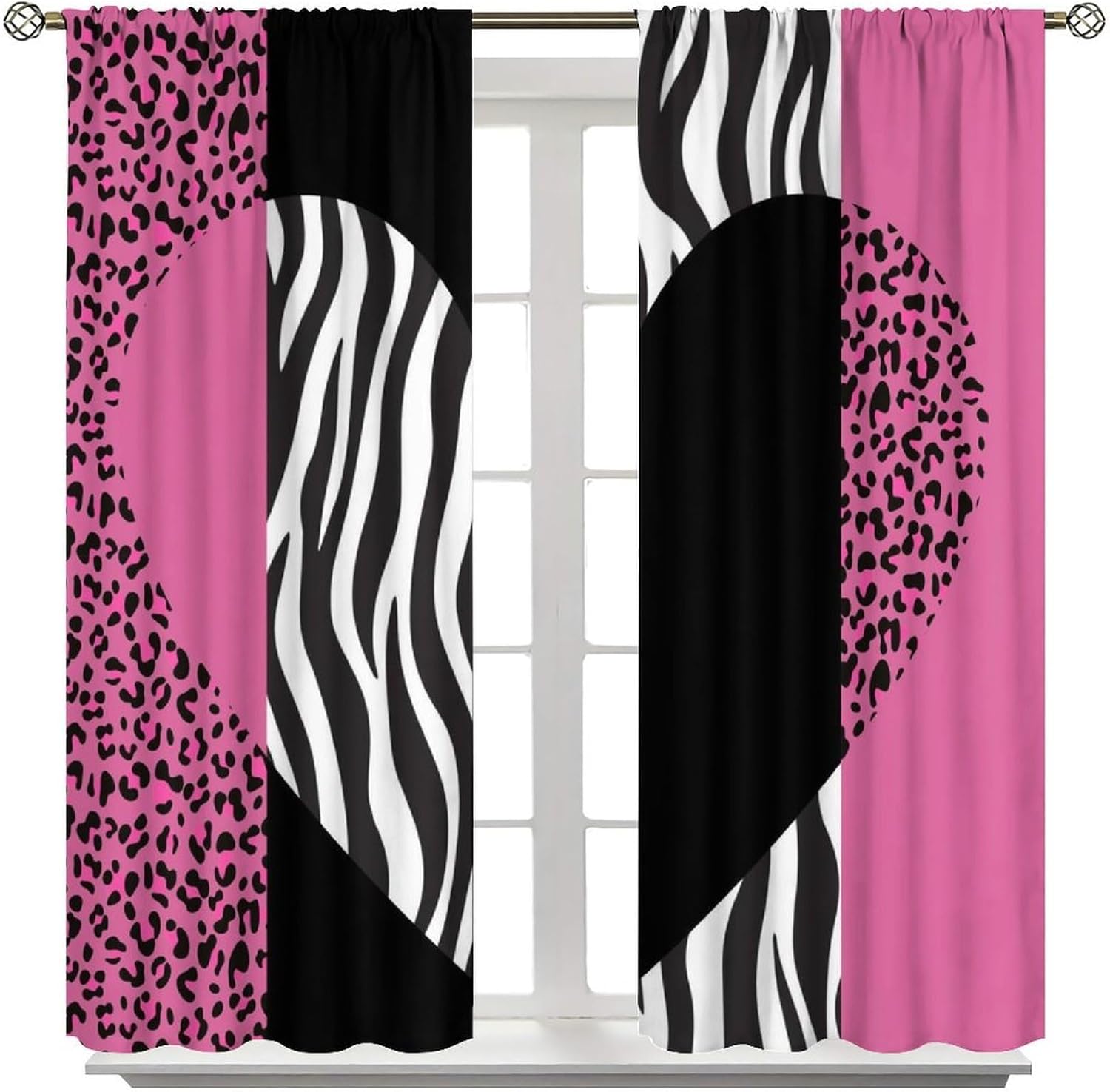 Art Wild Animal Skin Curtain，V - Home Office Romance 리뷰 및 가격
