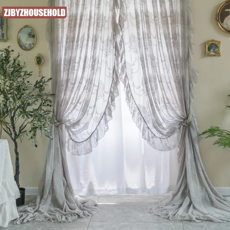 Vintage Lace Sheer Curtains fo - Home Office Romance 리뷰 및 가격