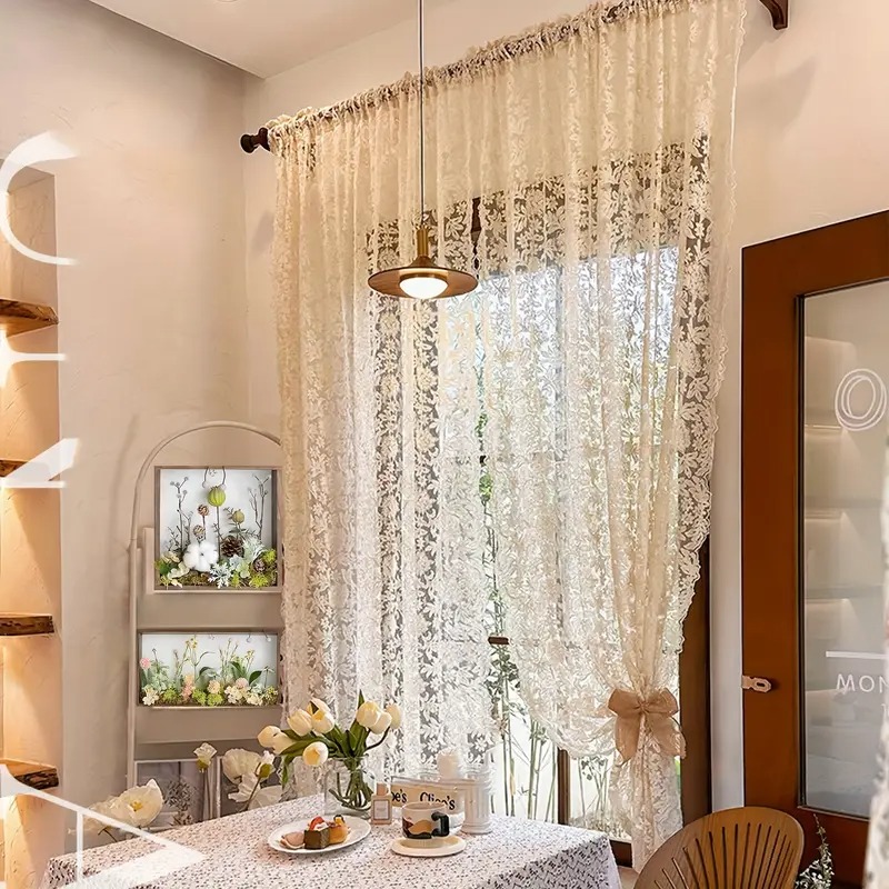 Vintage Romance Sheer Curtain  - Home Office Romance 리뷰 및 가격