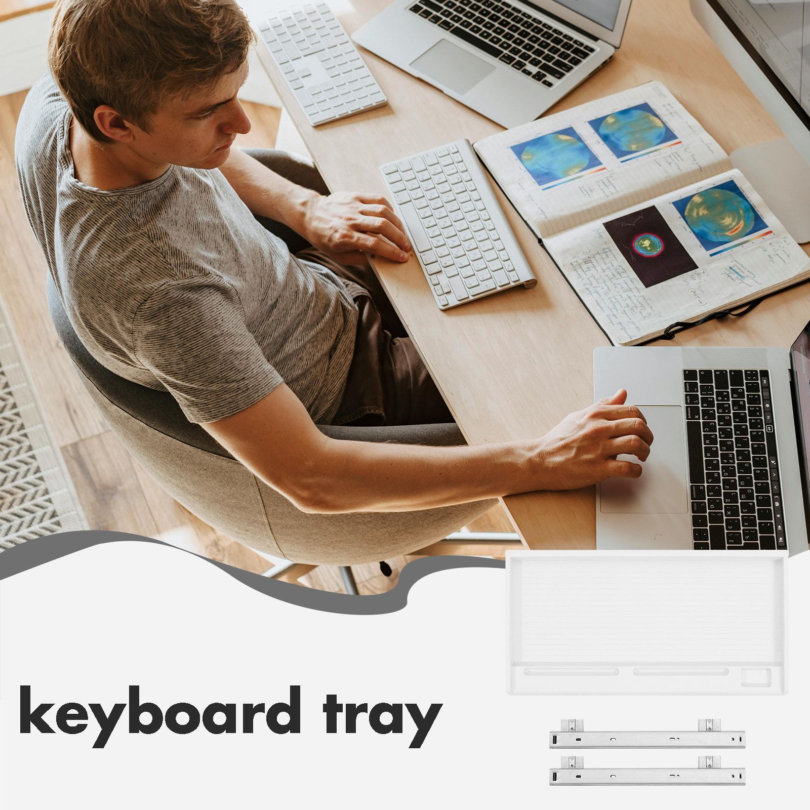 1Set Keyboard Tray Under Desk  - Keyboard Tray Under Desk 리뷰 및 가격